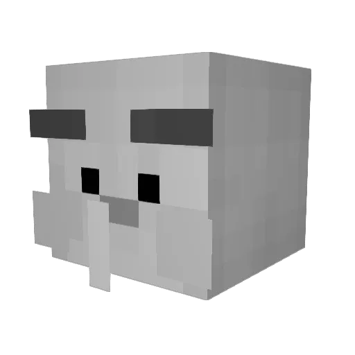 kimxb Minecraft avatar head, 3D render