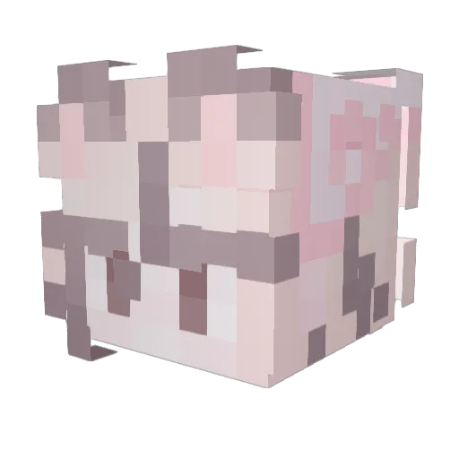 kimyeojuS2 Minecraft avatar head, 3D render