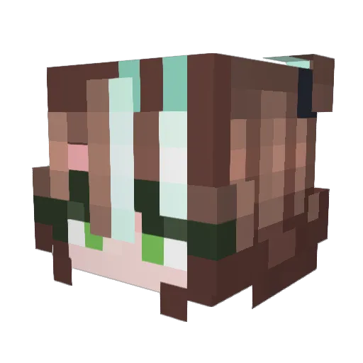 kimyewon0418 Minecraft avatar head, 3D render