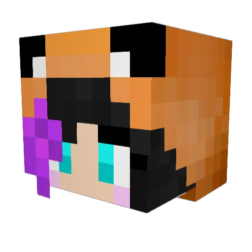kimyx17 Minecraft avatar head, 3D render