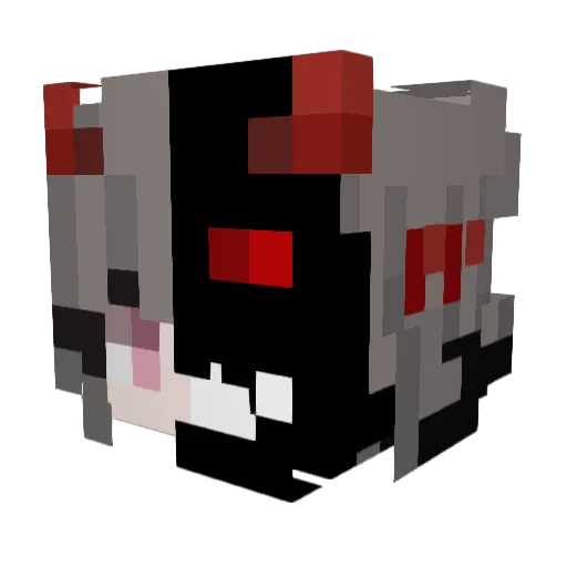 kin_bus Minecraft avatar head, 3D render