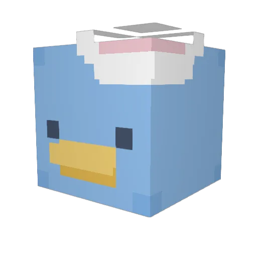 kinak03 Minecraft avatar head, 3D render