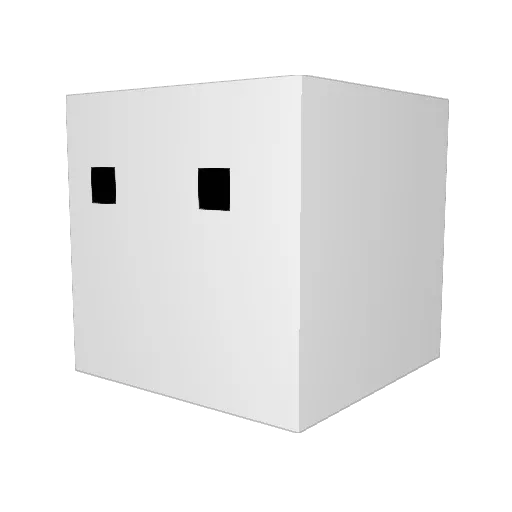 kinamoti1024 Minecraft avatar head, 3D render
