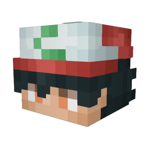 kincaidXD Minecraft avatar head, 3D render