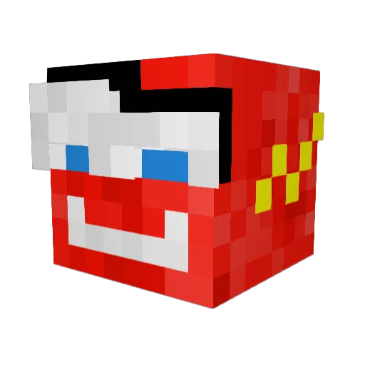 kindalucy Minecraft avatar head, 3D render
