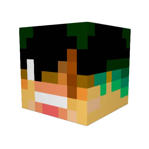 kindarkblade Minecraft avatar head, 3D render
