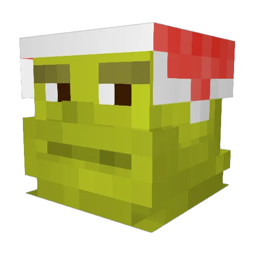 kinder_dropout Minecraft avatar head, 3D render