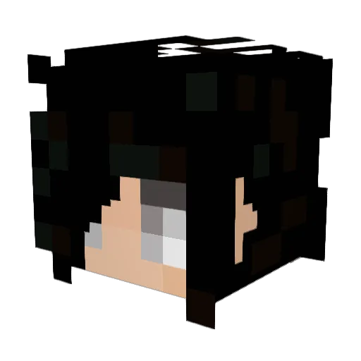 kinder_king Minecraft avatar head, 3D render