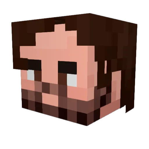 kindingerlek Minecraft avatar head, 3D render