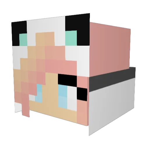 kindjuhh Minecraft avatar head, 3D render