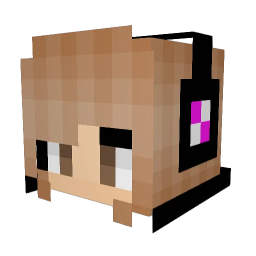 kindlecandle Minecraft avatar head, 3D render