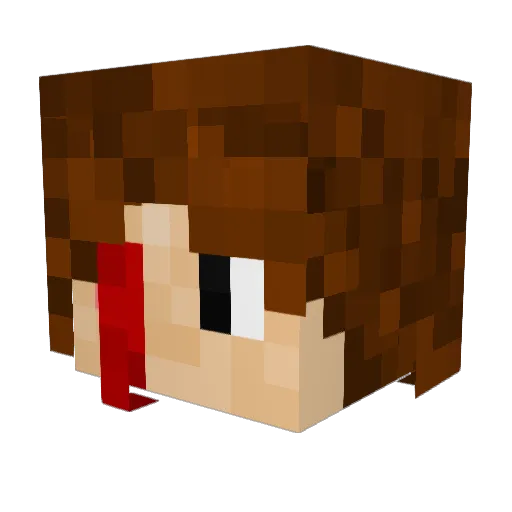 kindofgood Minecraft avatar head, 3D render