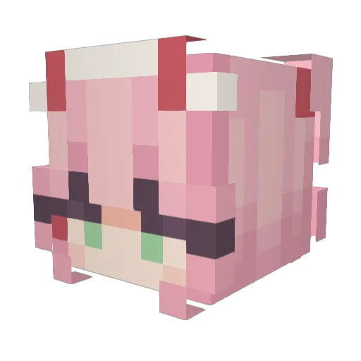 kindoflonely Minecraft avatar head, 3D render