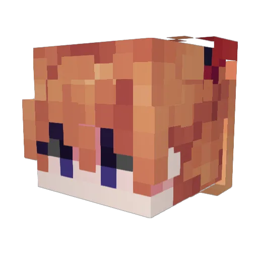 kindofsolution Minecraft avatar head, 3D render