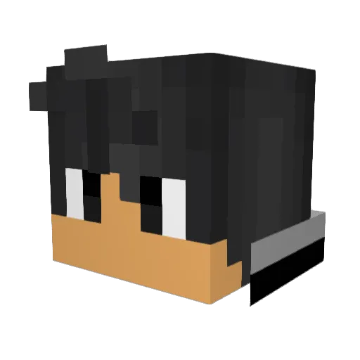kindwolf234 Minecraft avatar head, 3D render