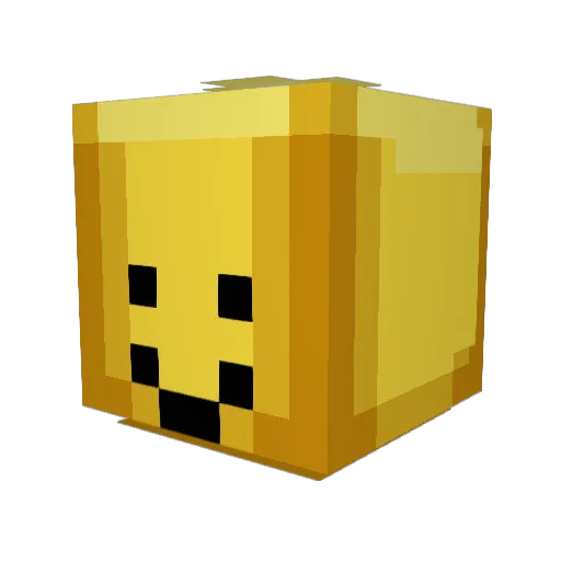 kindwood Minecraft avatar head, 3D render