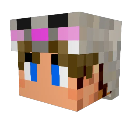 kine8480 Minecraft avatar head, 3D render