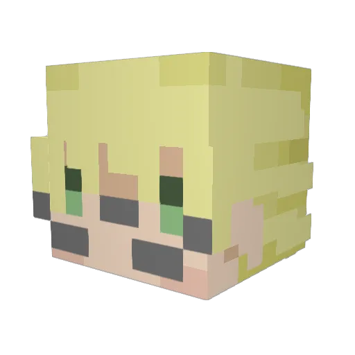 king0fminecraft1 Minecraft avatar head, 3D render