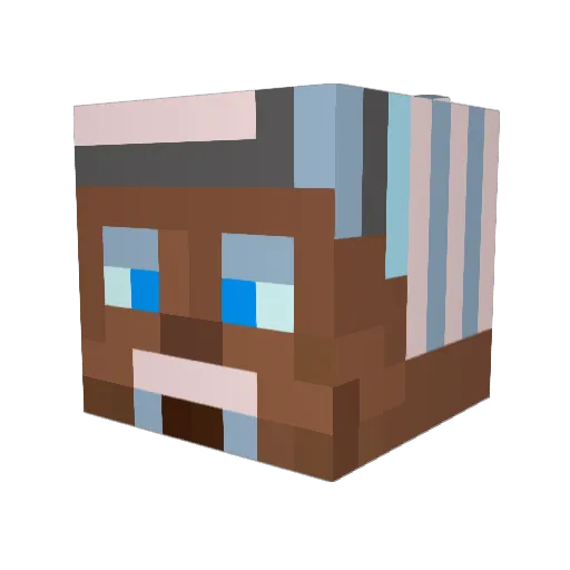 king0teh_hill Minecraft avatar head, 3D render