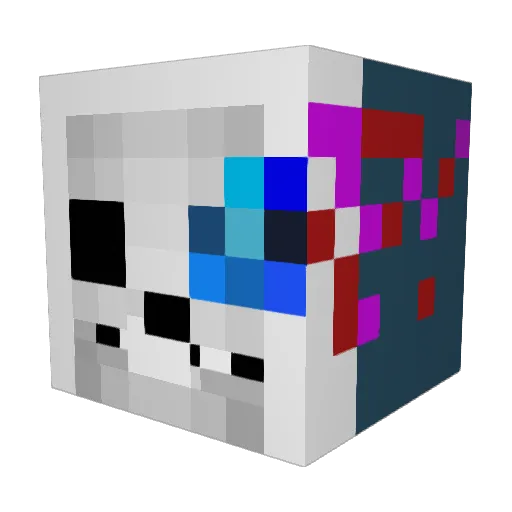 king122 Minecraft avatar head, 3D render