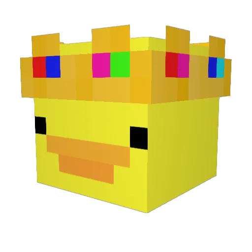 king1616 Minecraft avatar head, 3D render