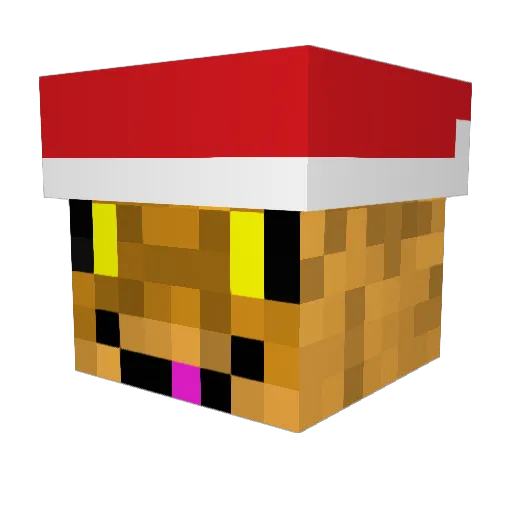 king338 Minecraft avatar head, 3D render