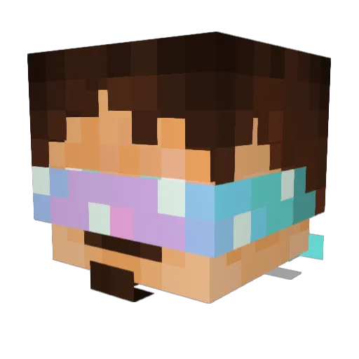 king476kong Minecraft avatar head, 3D render