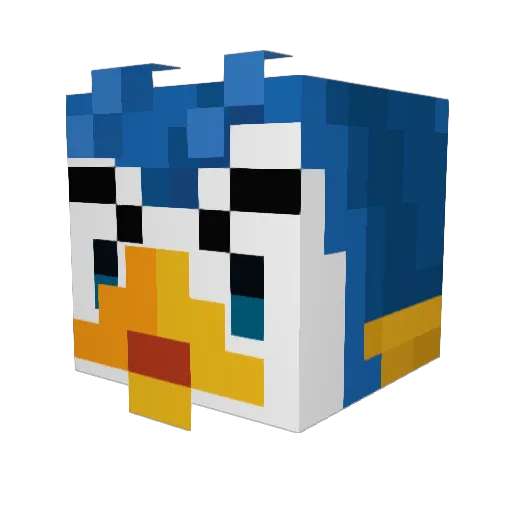 king6350 Minecraft avatar head, 3D render
