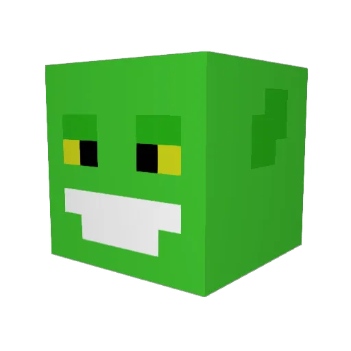 kingKingKoconut Minecraft avatar head, 3D render