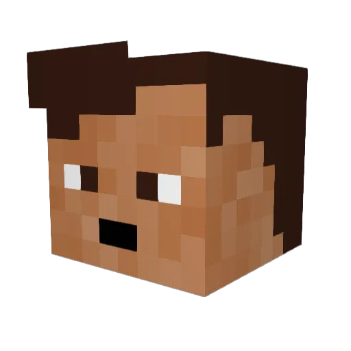king_creeeper Minecraft avatar head, 3D render