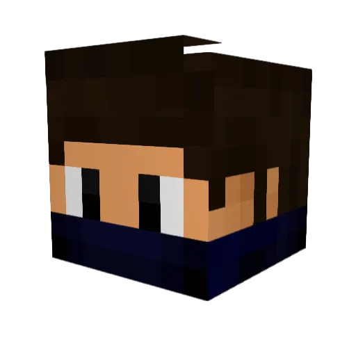 king_jio18 Minecraft avatar head, 3D render