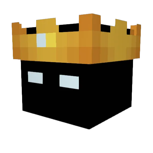king_k0o Minecraft avatar head, 3D render