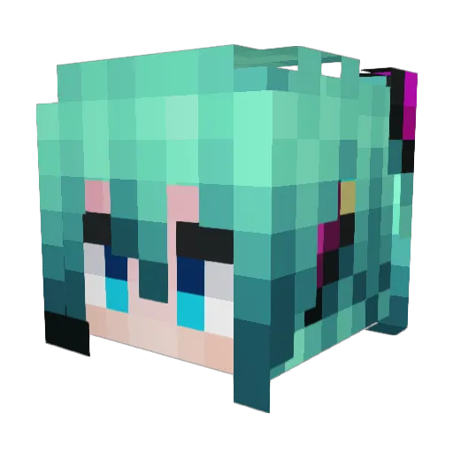 king_kiedabeast Minecraft avatar head, 3D render