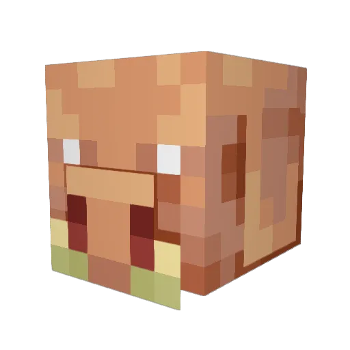 king_lel_HD Minecraft avatar head, 3D render