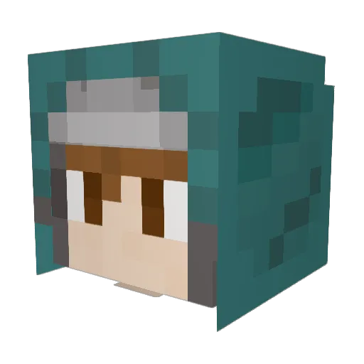 king_of_rednecks Minecraft avatar head, 3D render