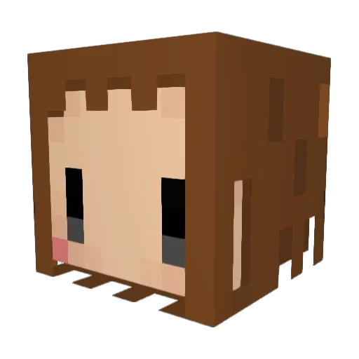 king_san Minecraft avatar head, 3D render