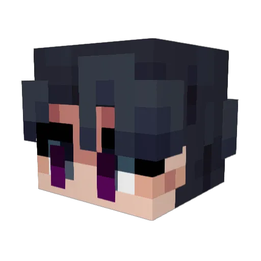 king_screwball Minecraft avatar head, 3D render