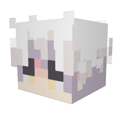 king_sj Minecraft avatar head, 3D render
