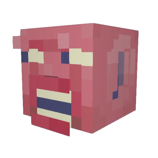 king_stuart2 Minecraft avatar head, 3D render