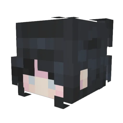 kingahag Minecraft avatar head, 3D render