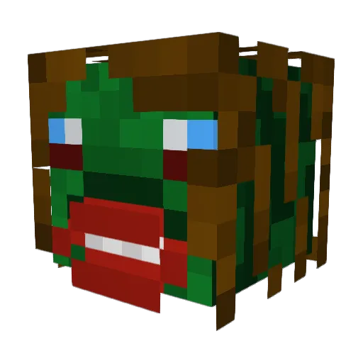 kingaklubs Minecraft avatar head, 3D render