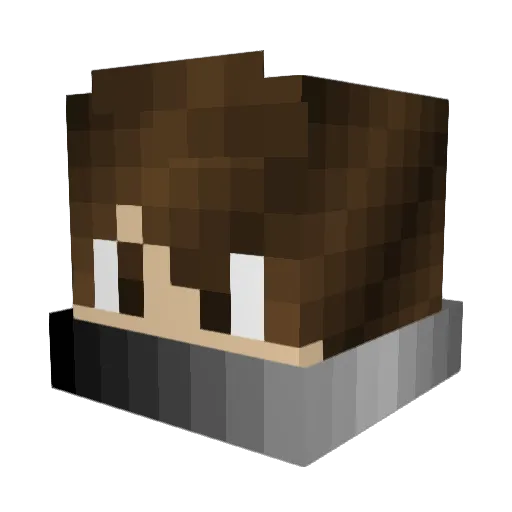 kingandalex Minecraft avatar head, 3D render