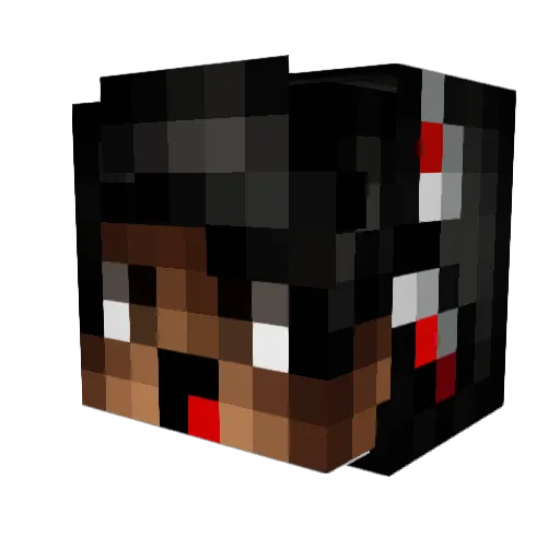 kingawinga Minecraft avatar head, 3D render