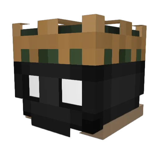 kingballoon Minecraft avatar head, 3D render