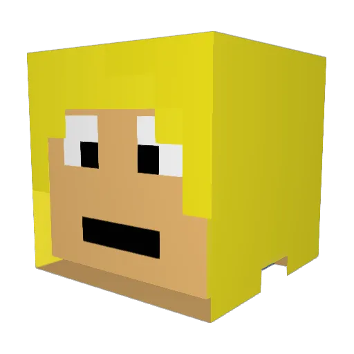 kingbongo1 Minecraft avatar head, 3D render
