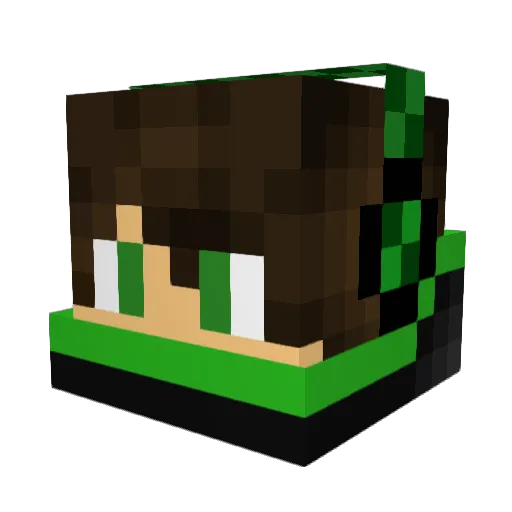 kingboy2020 Minecraft avatar head, 3D render