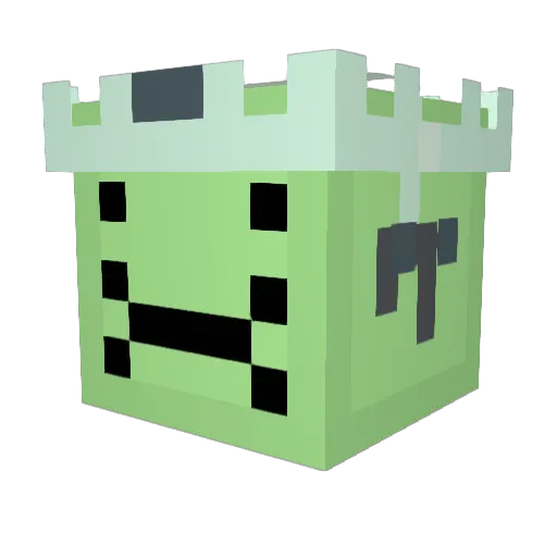 kingbukkit Minecraft avatar head, 3D render
