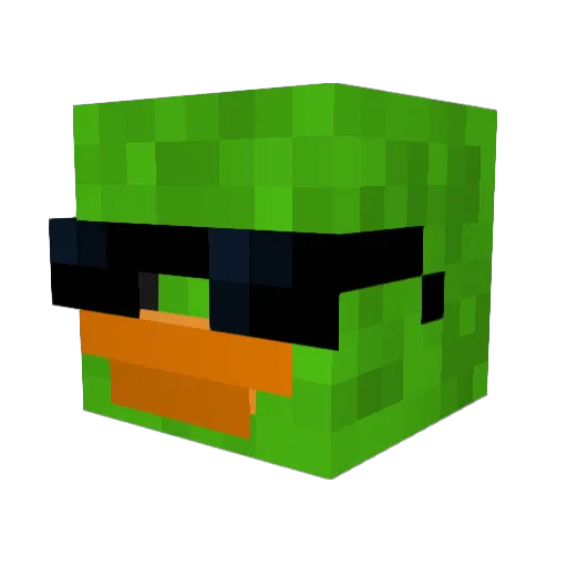 kingcake1234 Minecraft avatar head, 3D render