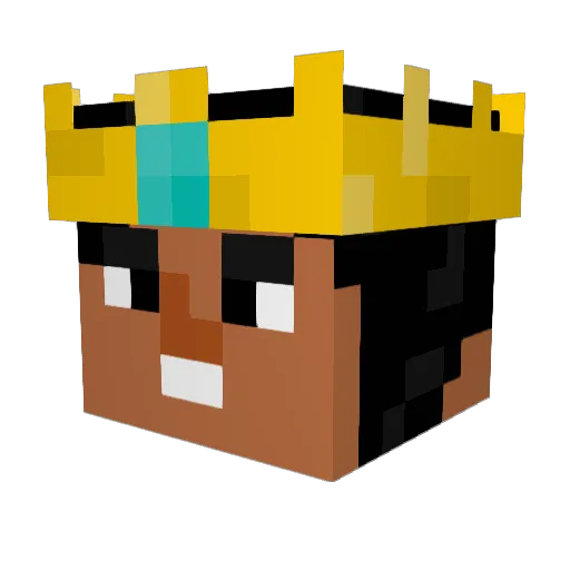 kingcamus1 Minecraft avatar head, 3D render
