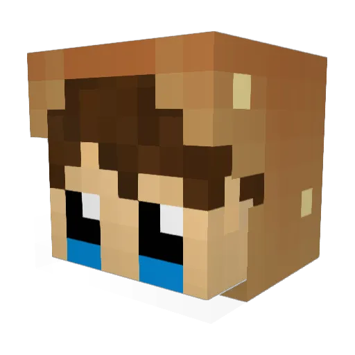 kingcappe Minecraft avatar head, 3D render